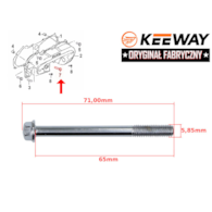 ŚRUBA M6x65mm MOCOWANIA POKRYWY PASKA KEEWAY 2T ORYGINAŁ