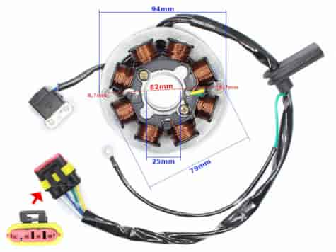 APARAT ZAPŁONOWY STATOR DO APRILIA RS50 RIEJU XP6 YAMAHA TZR 50 DT 50 SILNIK AM6
