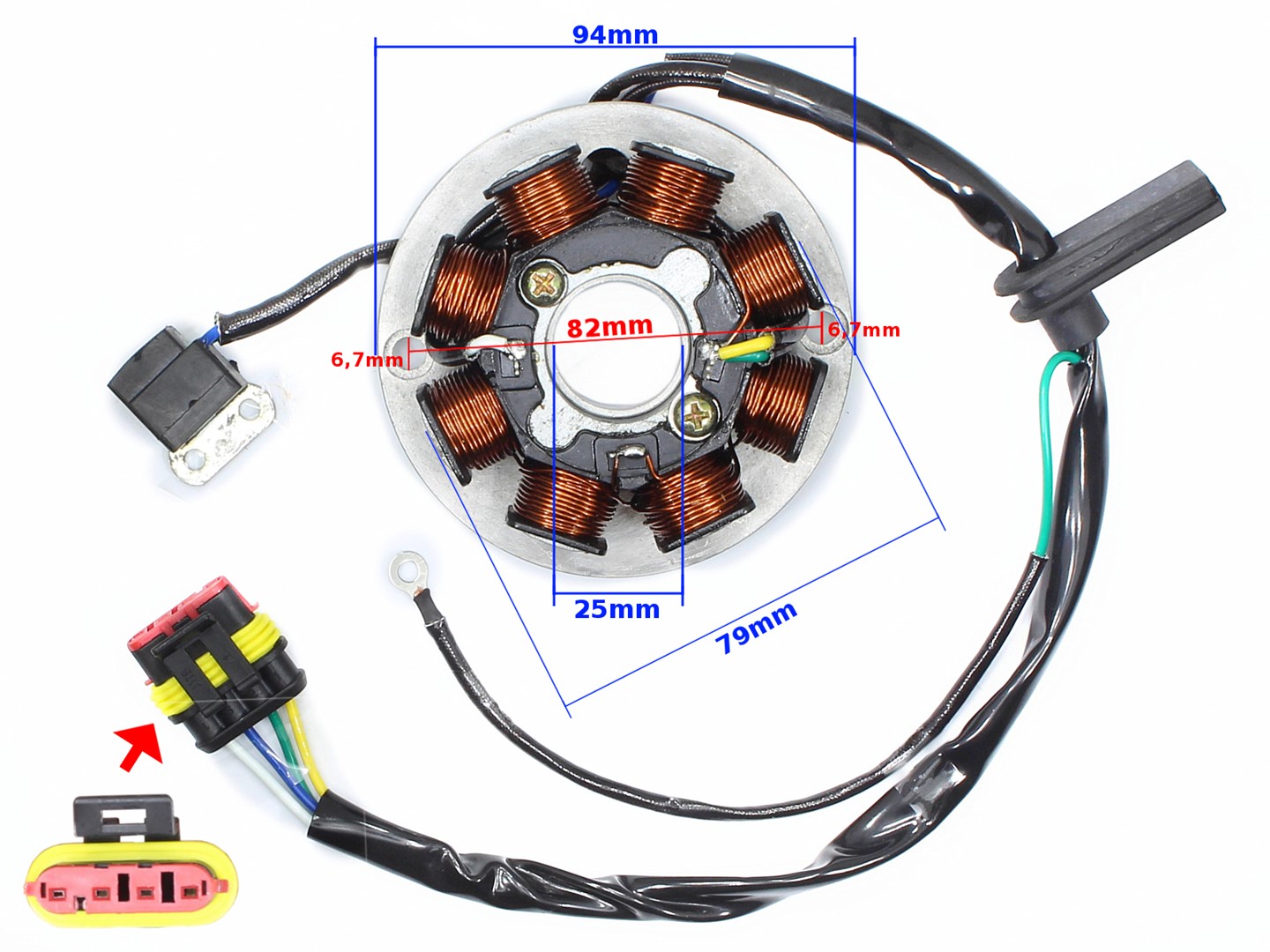 APARAT ZAPŁONOWY STATOR DO APRILIA RS50 RIEJU XP6 YAMAHA TZR 50 DT 50 SILNIK AM6