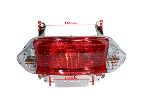 LAMPA TYŁ GY6 KOŁO 10  BIAŁE KIERUNKI SKUTER PHE