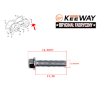 ŚRUBA M6x25mm MOCOWANIA POKRYWY PASKA KEEWAY 2T ORG.