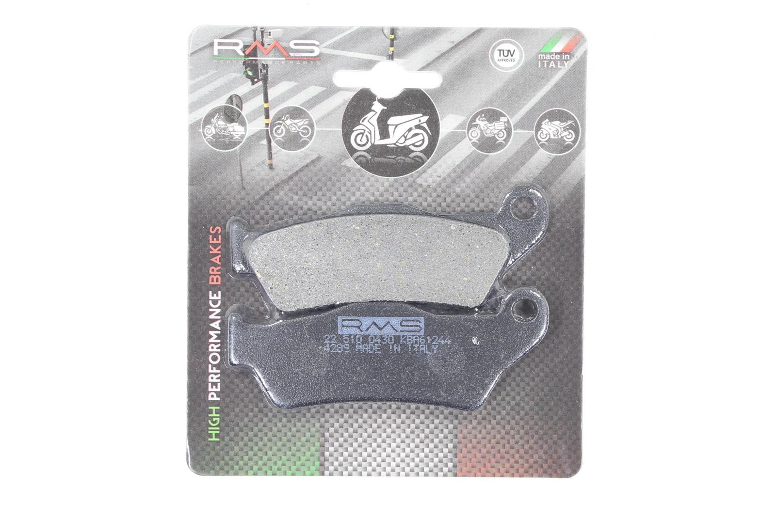 KLOCKI HAMULCOWE DUCATI RMS PASUJĄCE DO MODELI: APRILIA-MX/RX DUCATI-MONSTER/MULTISTRADA GILERA-NEXUS/GP HARLEY DAVIDSON-XG KTM-EGS/EXC/EXE/LC2/SX/ADVENTURE/LC4-E/SUPER ENDURO/SUPER ADVENTURE MBK-SKYLINER SUZUKI-BURGMAN YAMAHA-MAJESTY/TENERE