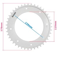 ZĘBATKA TYŁ WSK 125 43z NOWY TYP ML