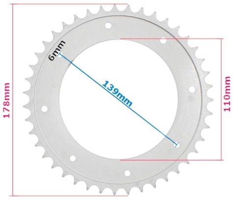 ZĘBATKA TYŁ WSK 125 43z NOWY TYP ML