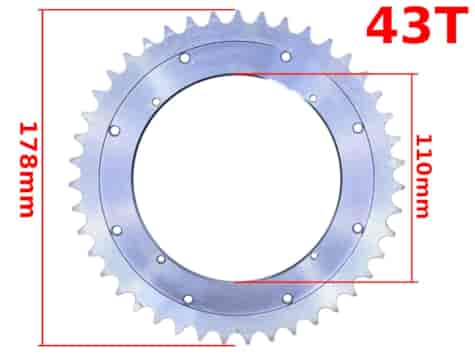 ZĘBATKA TYŁ WSK 125 43z STARY TYP