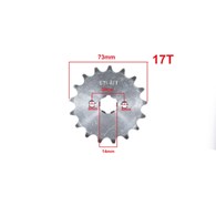 ZĘBATKA PRZÓD 428-17z 17/14 ATV CHOPER STREET ML