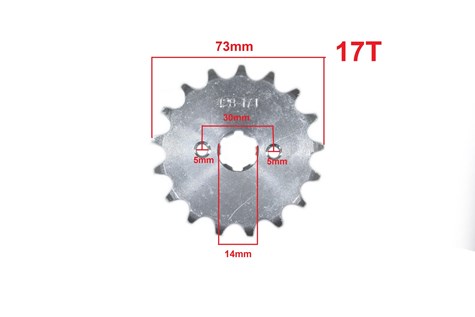 ZĘBATKA PRZÓD 428-17z 17/14 ATV CHOPER STREET ML