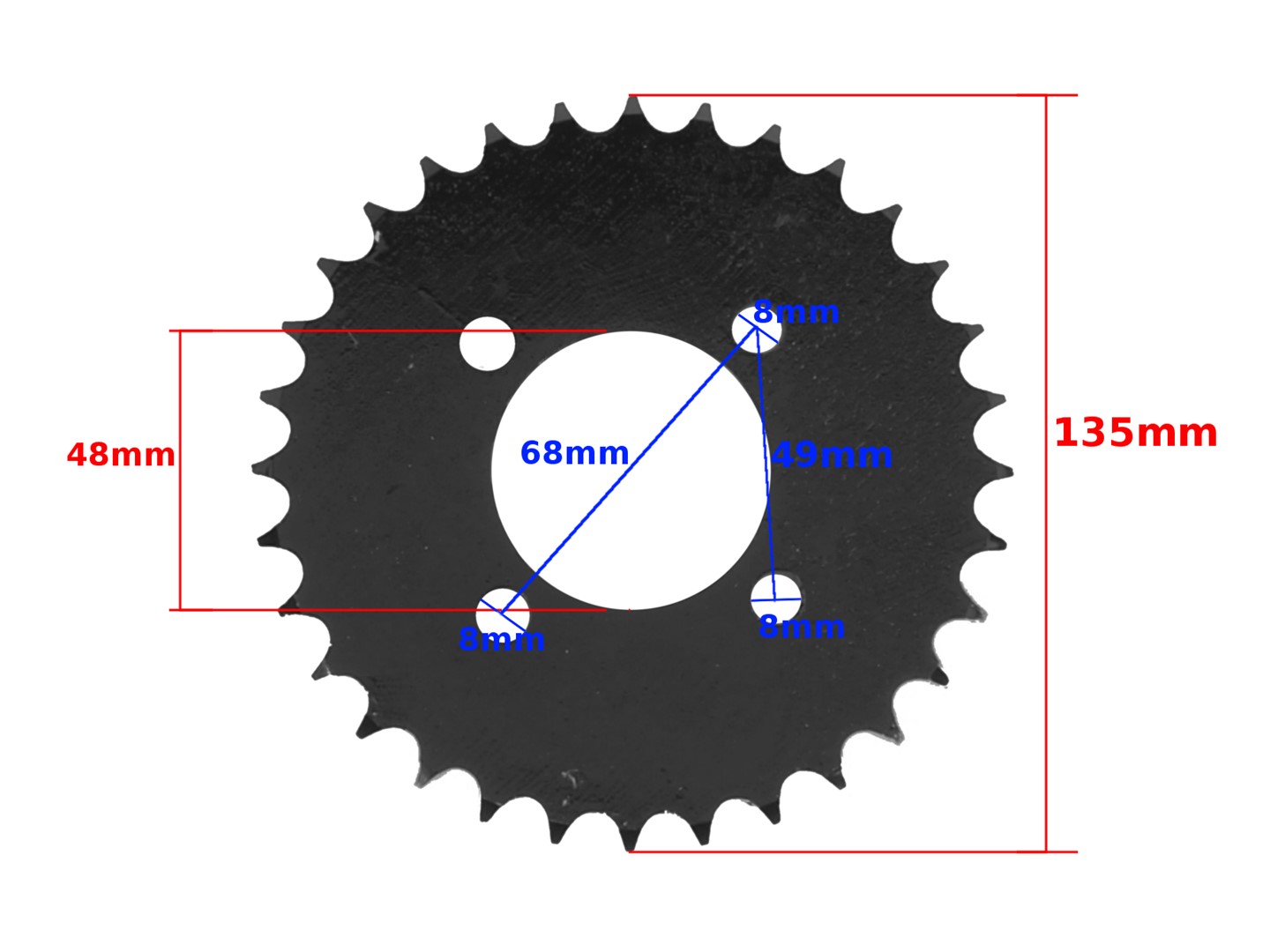 ZĘBATKA TYŁ 420-32z ATV 110/125 ML