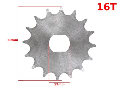 ZĘBATKA PRZÓD SIMSON S51 16z ML