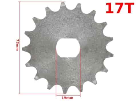 ZĘBATKA PRZÓD SIMSON S51 17z