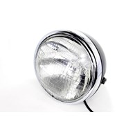 LAMPA PRZÓD FTC-1015 BLACK RAMKA CHROM