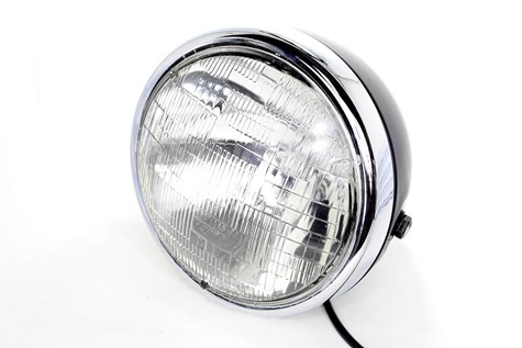 LAMPA PRZÓD FTC-1015 BLACK RAMKA CHROM