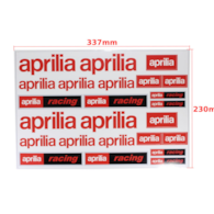 NAKLEJKA APRILIA CZERWONA