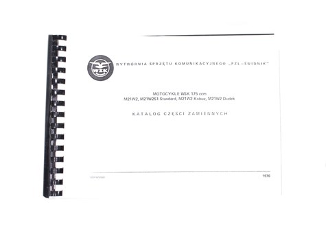 KATALOG CZĘŚCI ZAMIENNYCH WSK 175 M21W2 KOBUZ DUDEK