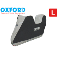 POKROWIEC NA MOTOCYKL OXFORD AQUATEX VER 2 L KOLOR SREBRNY Z MIEJSCEM NA KUFER CENTRALNY