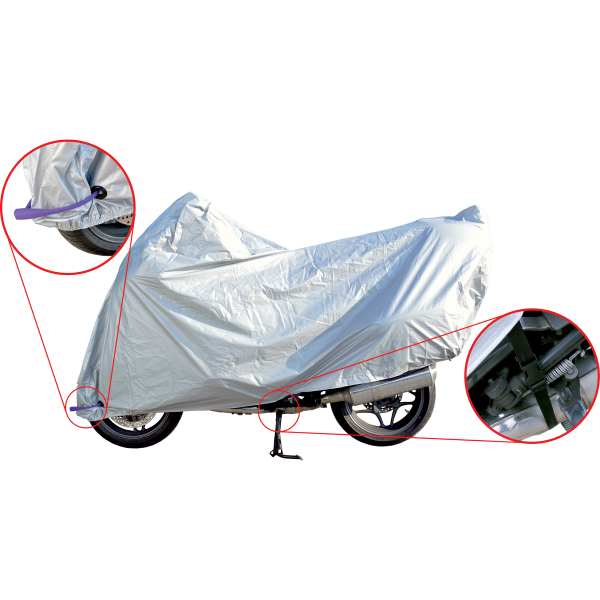 POKROWIEC MOTOCYKLOWY ROZMIAR L 228x99x124cm RMS