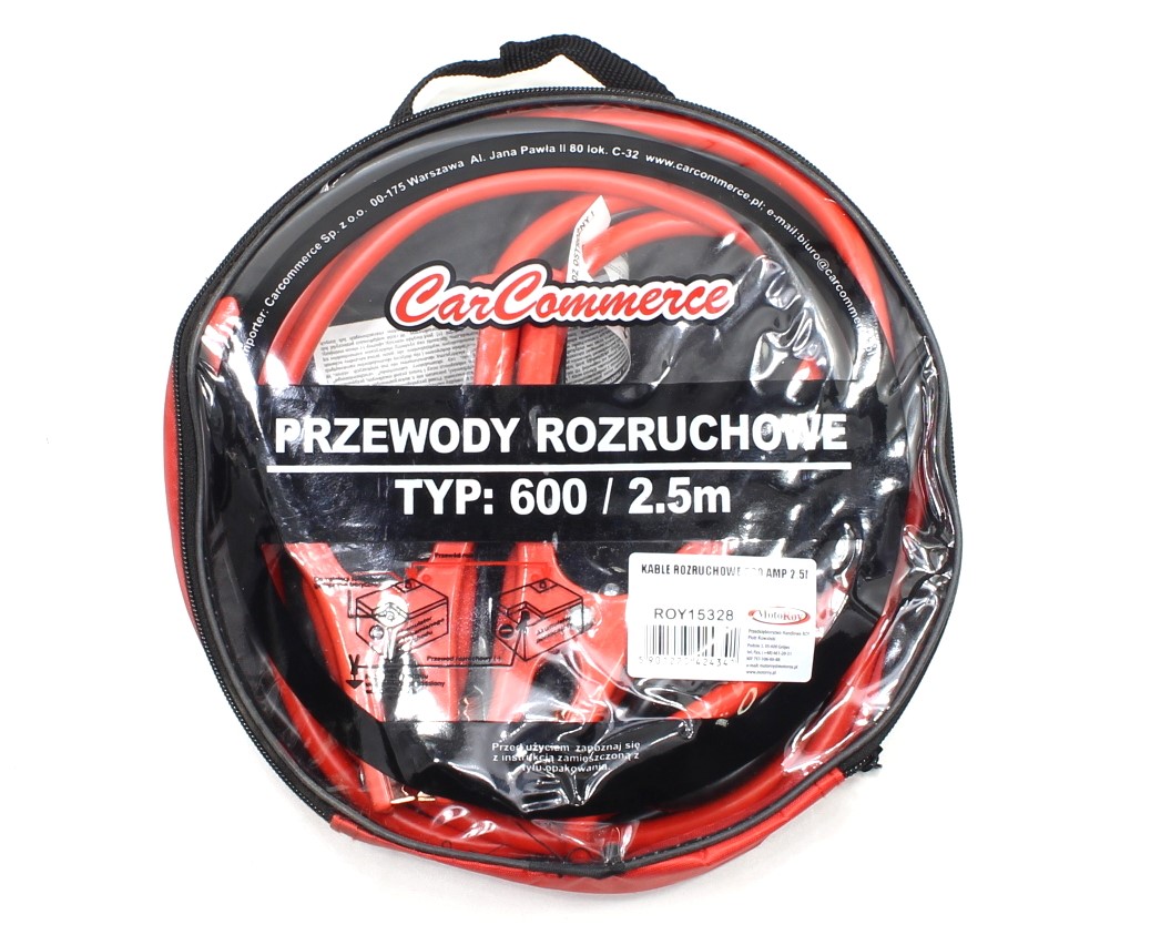 PRZEWODY ROZRUCHOWE 600 AMP 2.5M