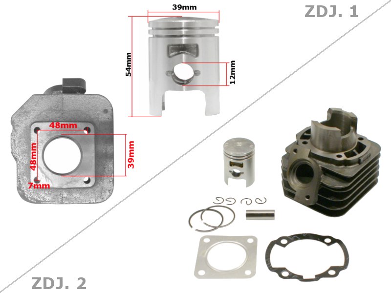 CYLINDER HONDA 39mm PIN 12 DIO 50 WIN