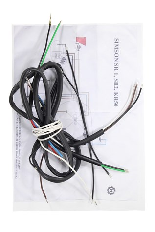 INSTALACJA ELEKTRYCZNA SIMSON SR1 SR2 KR50 CZARNA ML