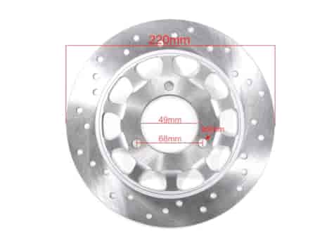 TARCZA HAMULCA PRZÓD GY6 COLUMBIA 3 ŚRUBY 220mm