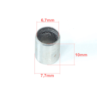 TULEJKA METALOWA 7,7x6,7x10mm