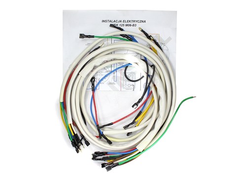 INSTALACJA ELEKTRYCZNA WSK 125 M06-B3 BIAŁA