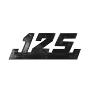 EMBLEMAT ZNACZEK BOCZKA WSK 125 CZARNY