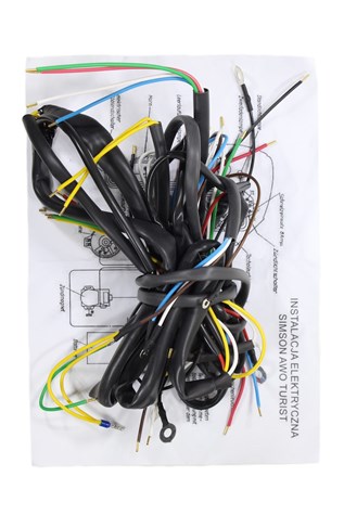 INSTALACJA ELEKTRYCZNA SIMSON AWO 425 TURIST CZARNA ML