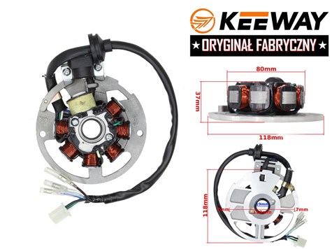 APARAT ZAPŁONOWY STATOR KEEWAY 50 2T HURRICAN ORYGINAŁ