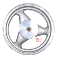 FELGA 12  3.50x12 GY6-50 BENZER OREGON 2T ZIPP QUANTUM TYŁ