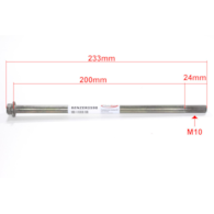 OŚKA M10 x 233mm BENZER, BARTON, STREET, ZIPP, GY6