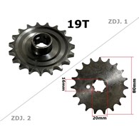 ZĘBATKA PRZÓD MZ ETZ 250 19z