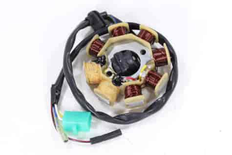 APARAT ZAPŁONOWY STATOR ATV MOTOROWER 8 CEWEK SILNIK POZIOMY Z OZNACZENIEM 139FMB, 147FMD, 152FMH, 154FMI WYSTĘPUJĄCY W ATV CHIŃSKIE QUADY, MOTOROWERY STREET, CROSS, CZOPER