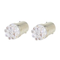 ŻARÓWKA 12V BA15S-43MM LED CZERWONA SC