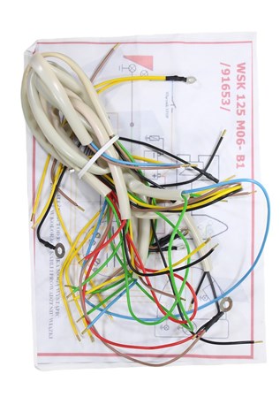 INSTALACJA ELEKTRYCZNA WSK 125 M06 B1 BIAŁA ML