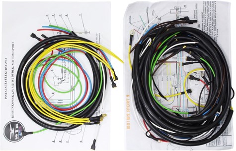 INSTALACJA ELEKTRYCZNA WSK M21W2 175 „SPORT 2” + WIĄZKA KIERUNKOWSKAZÓW 6V