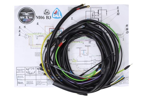 INSTALACJA ELEKTRYCZNA WSK M06B3 125  KOS   GIL 