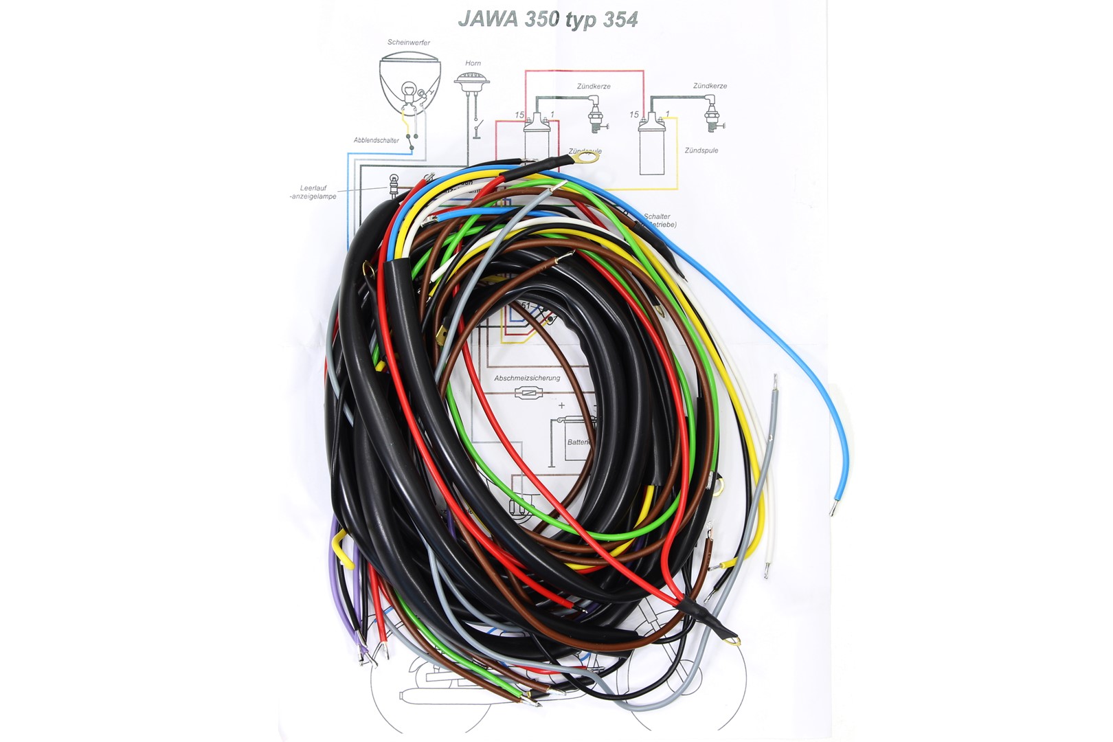 INSTALACJA ELEKTRYCZNA JAWA 350 TYP 354 KYVACKA