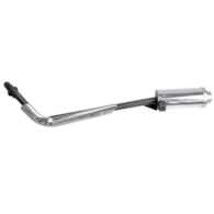 TŁUMIK ATV 110/125 SREBRNY DYFUZOR Z OSŁONAMI ROB