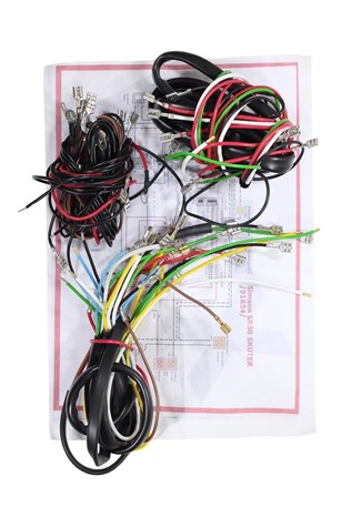 INSTALACJA ELEKTRYCZNA SIMSON SR50 SR80 CZARNA ML