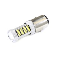 ŻARÓWKA 12V LED BA20D 4014 112SMD 65mm BIAŁA (BRAK ECE) SC