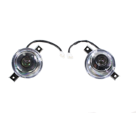 LAMPA PRZÓD ATV 125 KOMPLET LEWA / PRAWA OKRĄGŁA NA ŻARÓWKĘ FUXIN WB