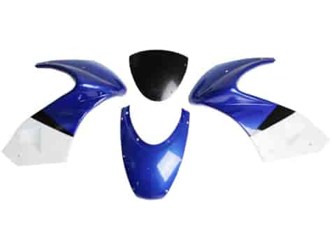 PLASTIK CZASZA PRZÓD POCKET BLUE/WHITE HB