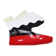 PLASTIK PRZÓD POCKET DOLNY LEWY RED/WHITE HB