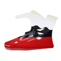 PLASTIK PRZÓD POCKET DOLNY PRAWY RED/WHITE HB