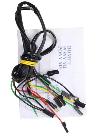 INSTALACJA ELEKTRYCZNA ROMET MOTORYNKA PONY M2 M3 CZARNA ML