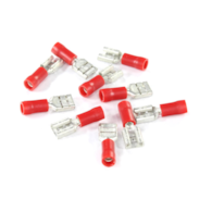KONEKTOR PŁASKI 6,3mm ŻEŃSKI IZOLOWANY 0,8mm 0,5-1,5mm KPL. 10szt.