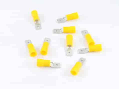 KONEKTOR PŁASKI 6,3mm MĘSKI PEŁNA IZOLACJA, 0,8mm, 1,5-2,5mm, KPL. 10szt.