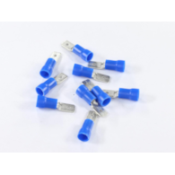 KONEKTOR PŁASKI 4,8MM MĘSKI IZOLOWANY, 0,8MM, 1,5-2,5MM
