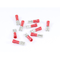 KONEKTOR PŁASKI 4,8mm ŻEŃSKI IZOLOWANY 0,4mm 0,5-1mm KPL. 10szt.